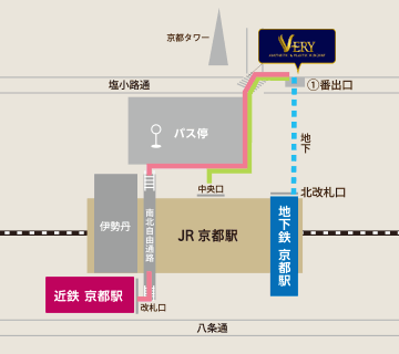 最寄駅からの経路